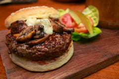 Wagyu Beef Burgers cooked wagyu beef burgers