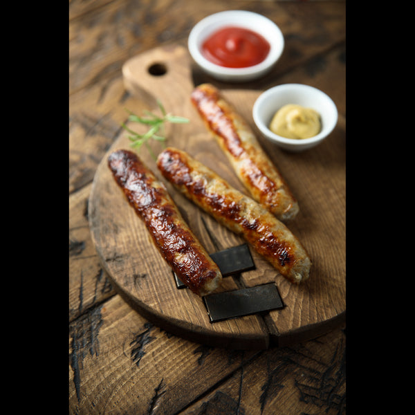 cooked wagyu sausages